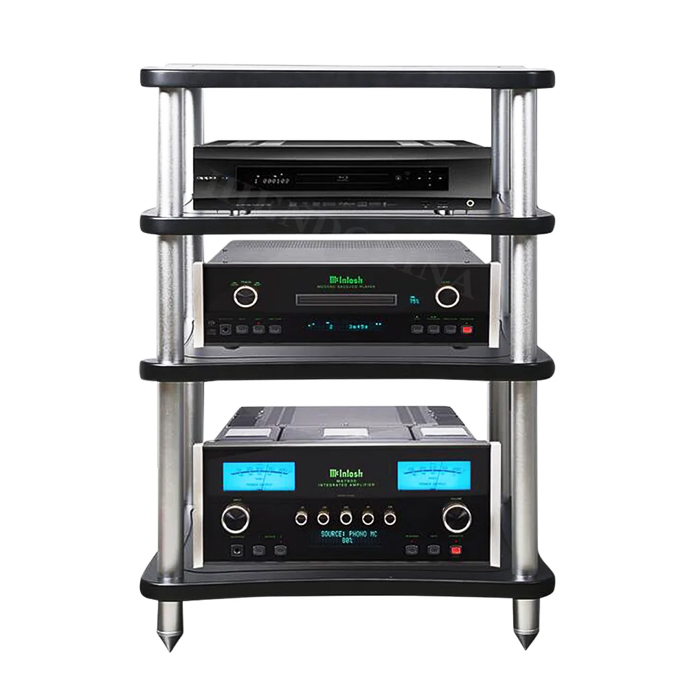 S-040 Mueble Amplificador de Audio y Video HIFI para Sala de Cine y Sala de Estar, Rack Amplificador, Mueble de Suelo para Audio