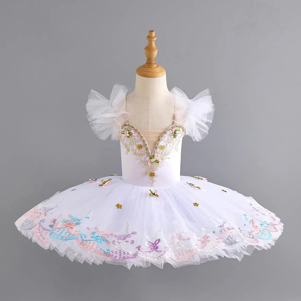 

2026 New Children's Ballet Dancing Clothing Professional Ballet Dress Princess Wind Swan Lake Performance Clothing
