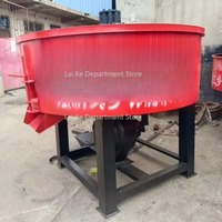 Die-sel Engine Concrete Pan Mixing Machine Vertical Stand Flat Mouth Cement Mixer for Construction Flat Mouth Concrete Mixer