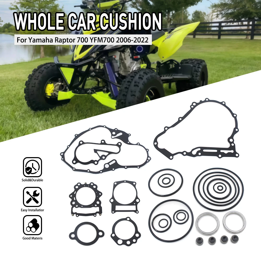 

Motorcycle Engine Parts Complete Top End Head Gasket Kit For Yamaha Raptor 700 2006-2022
