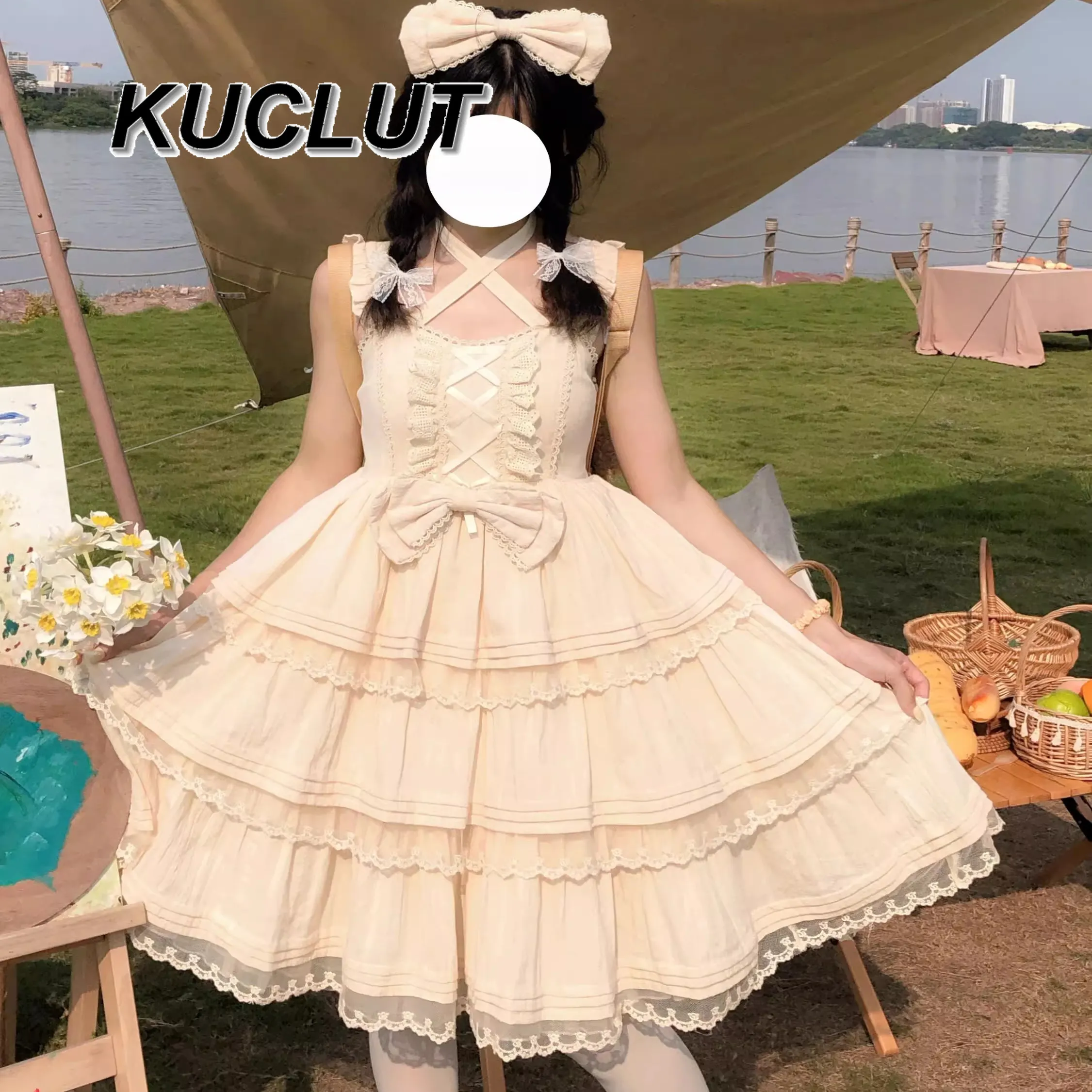 Moda uma linha curto casual vestidos curtos para mulheres bonito e doce menina design original lolita estilo verão cinta jsk vestido