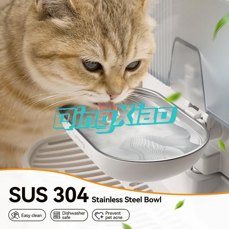 Ultra Silent Automatic Circulating Pet Water Dispenser Long Battery Life Tipping Bowl Design Gravity Flow Fresh Water Supply - view 6