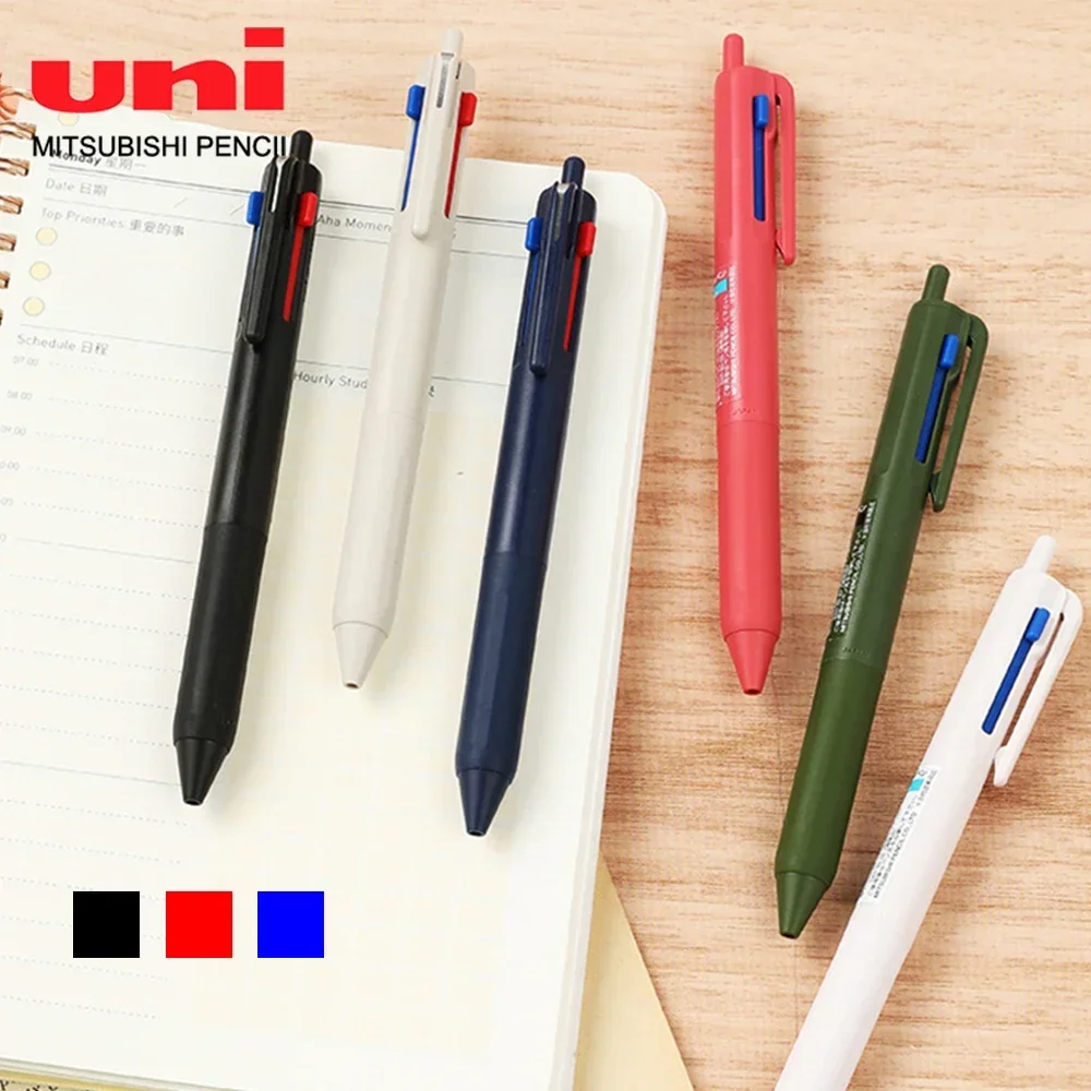 

Japan UNI Multi Function Ballpoint Pen 3 in1 Black/Red/Blue Ink 0.5/0.7mm Oil Pen Jetstream SXE3-507 School Office Supplies