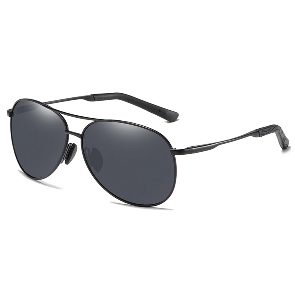 Lunettes de soleil polarisées pour hommes et femmes, style pilote, en métal noir, pour la conduite, aviation, vision nocturne jaune, protection UV400, modèle 2026