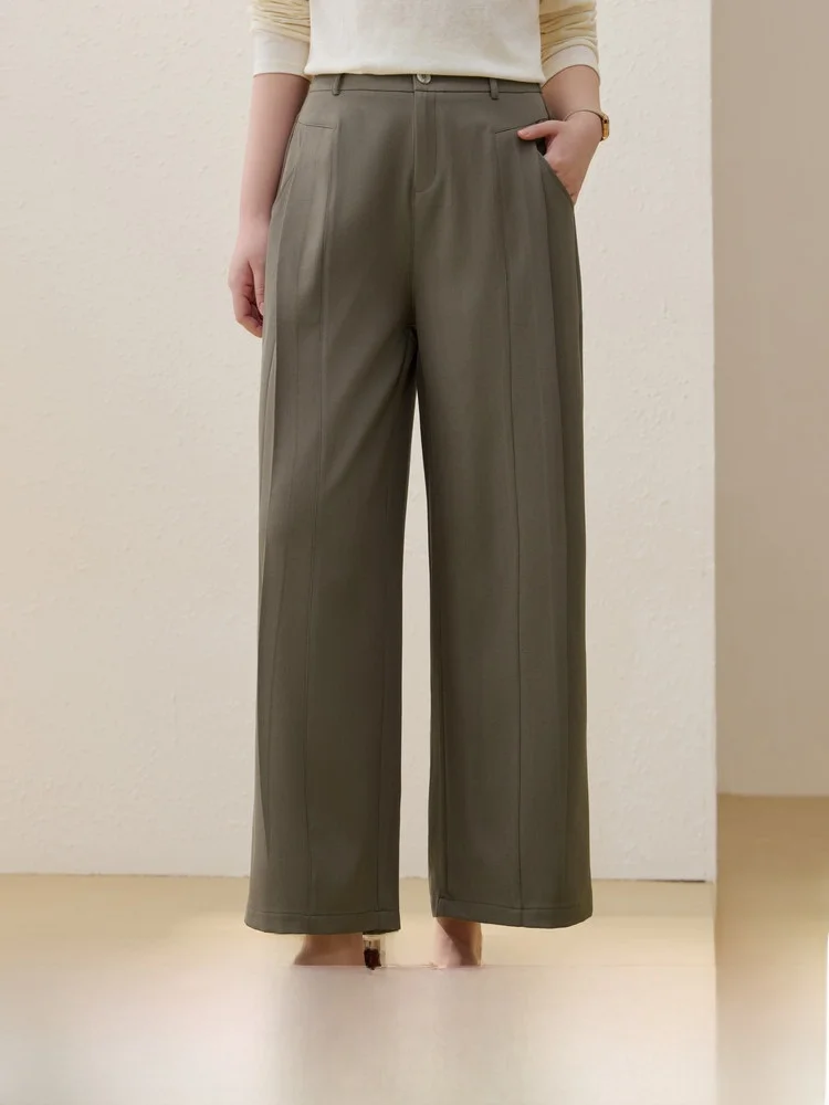 

Loose Casual Nine-Five Straight Leg Pants plus Size Women's Clothing Cover-Up Summer New Style Comfortable High Waist Trousers