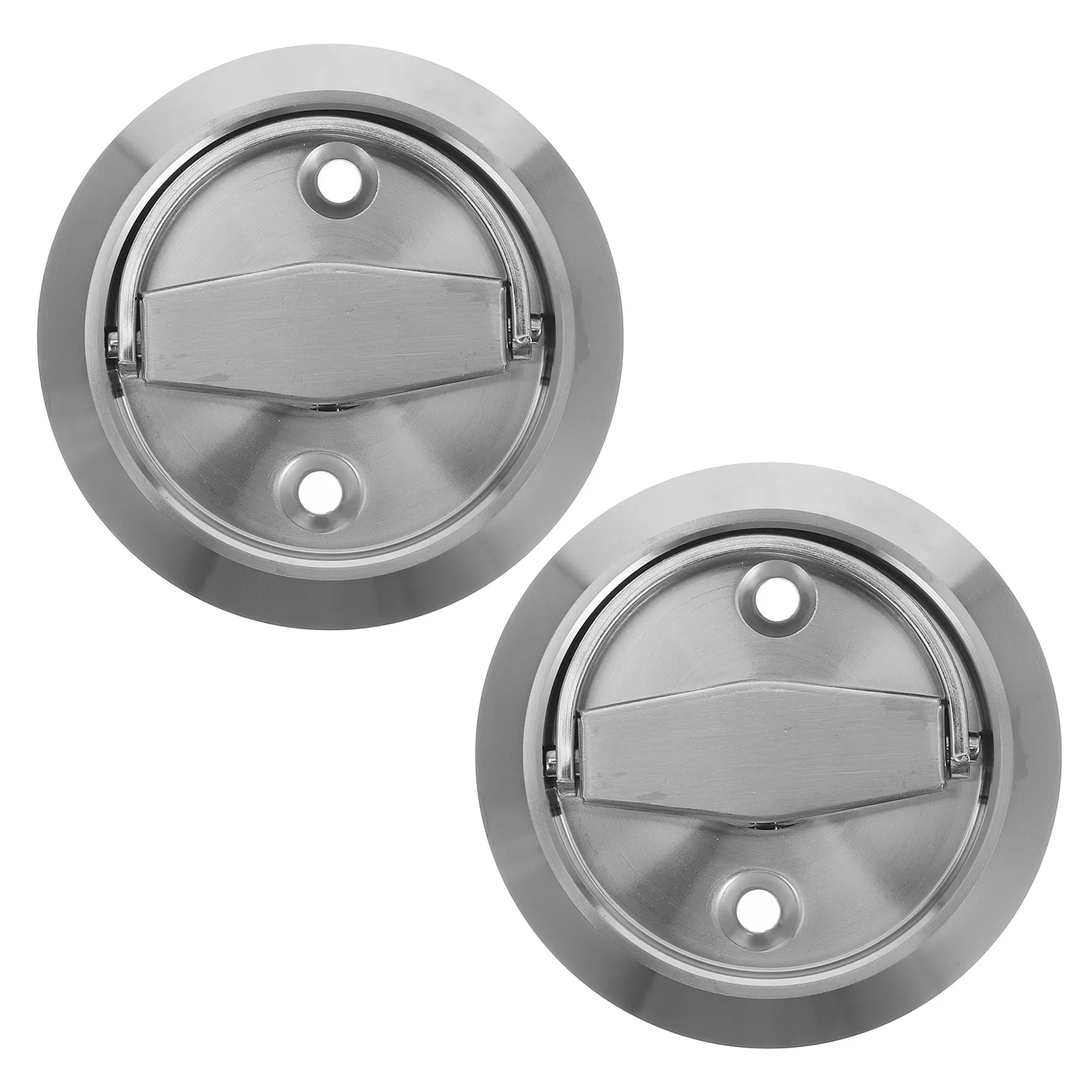 

1 set Circular Stainless Steel Pull H les Durable Stainless Steel Bathroom Locker Door Hardware Easy Installation Cabinet