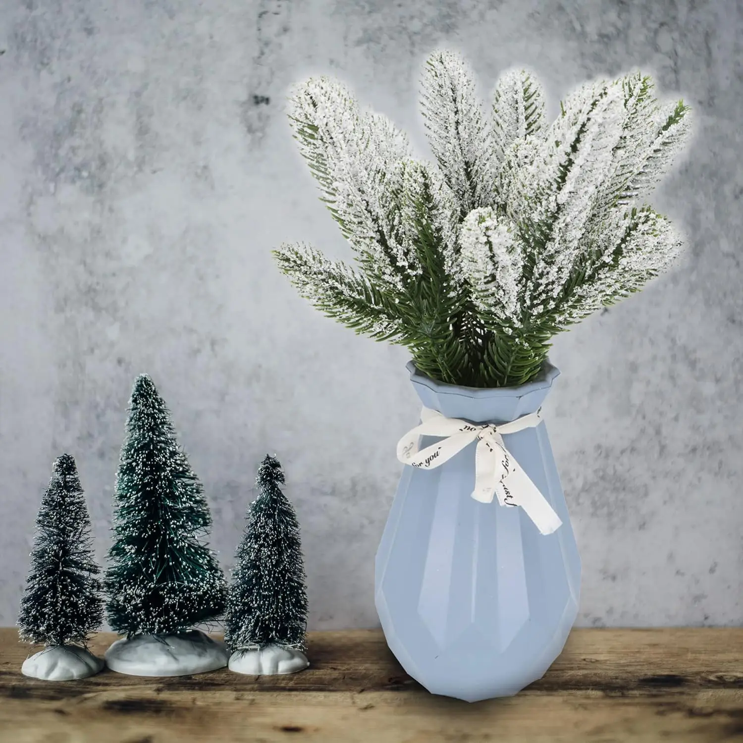 10/30 قطعة النباتات الاصطناعية الصنوبر غرفة المنزل في الهواء الطلق حديقة ساحة ديكور للطاولات ملحق حفل زفاف شجرة عيد الميلاد الهدايا صندوق الدعائم