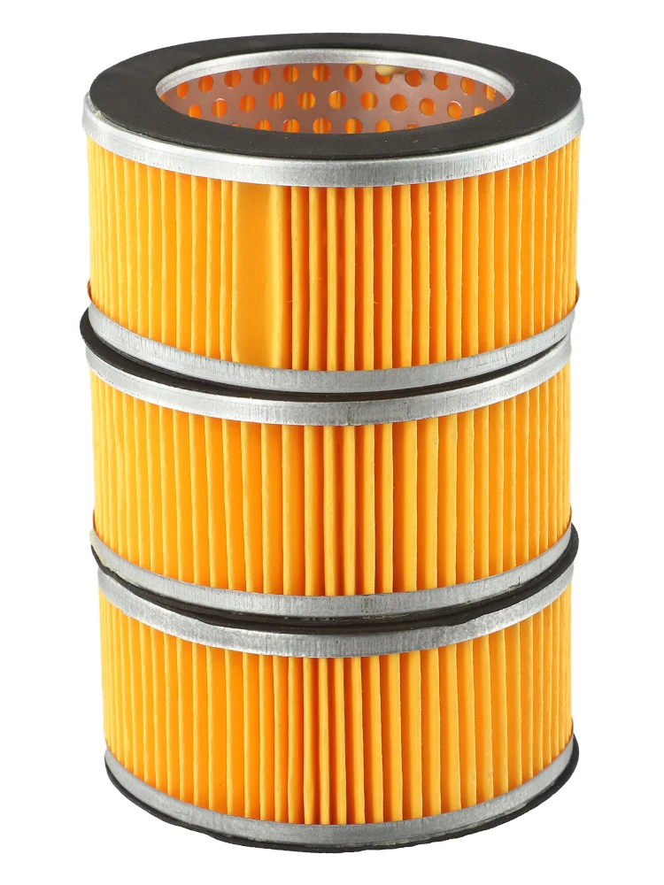 3 PCS Metal Trim And Filter Paper Cylinder Shape Air Compressor Spare Part 3pcs Filter Assembly Pneumatic Parts
