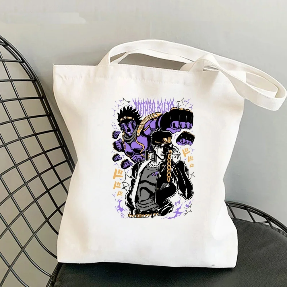 Jojo’s Bizarre Adventure tote bag foldable einkaufstasche bolsas de tela personnalisable y2k femme