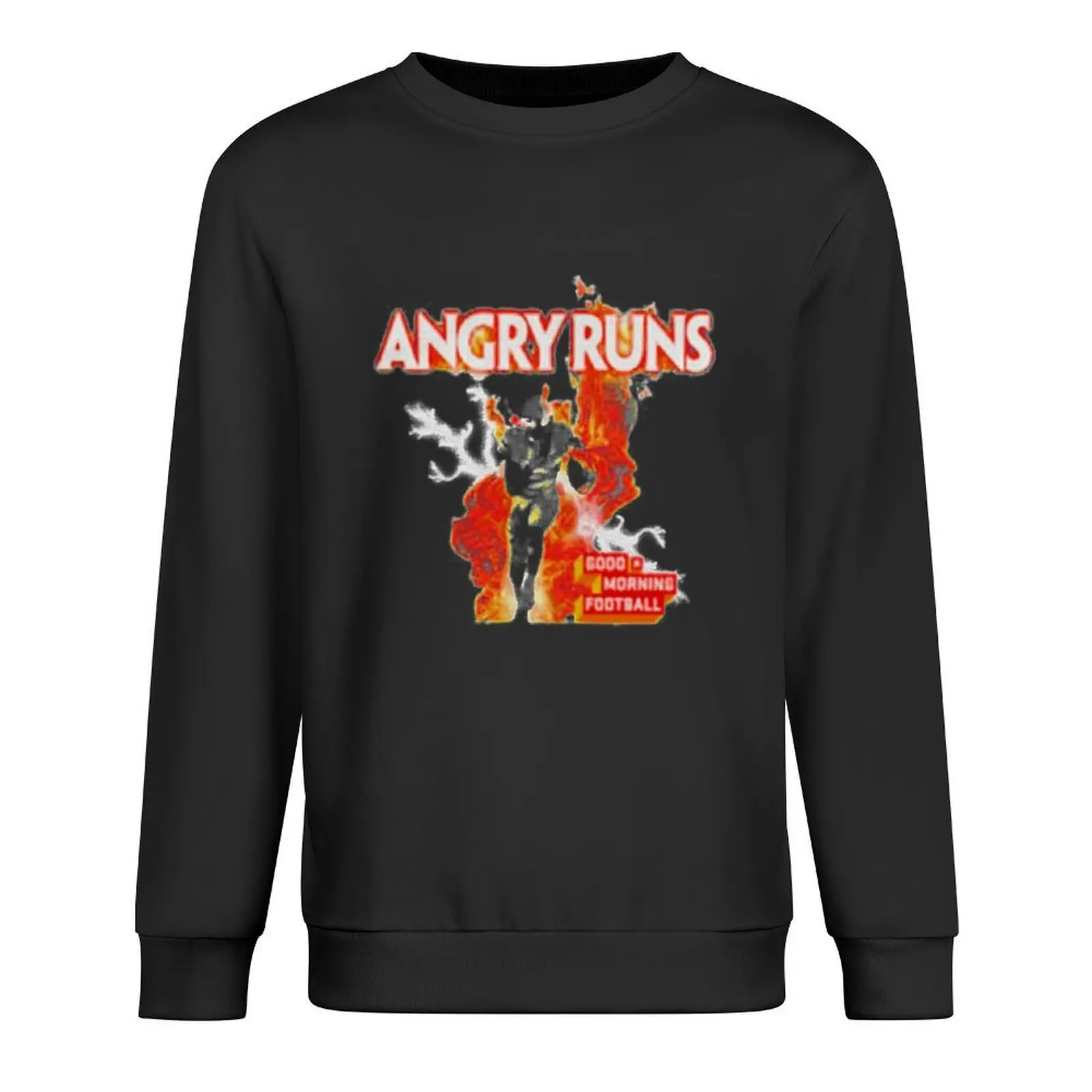 

Angry Runs Good Morning Football Pullover men's sweat-shirt set mens clothing tracksuits blouse pullover