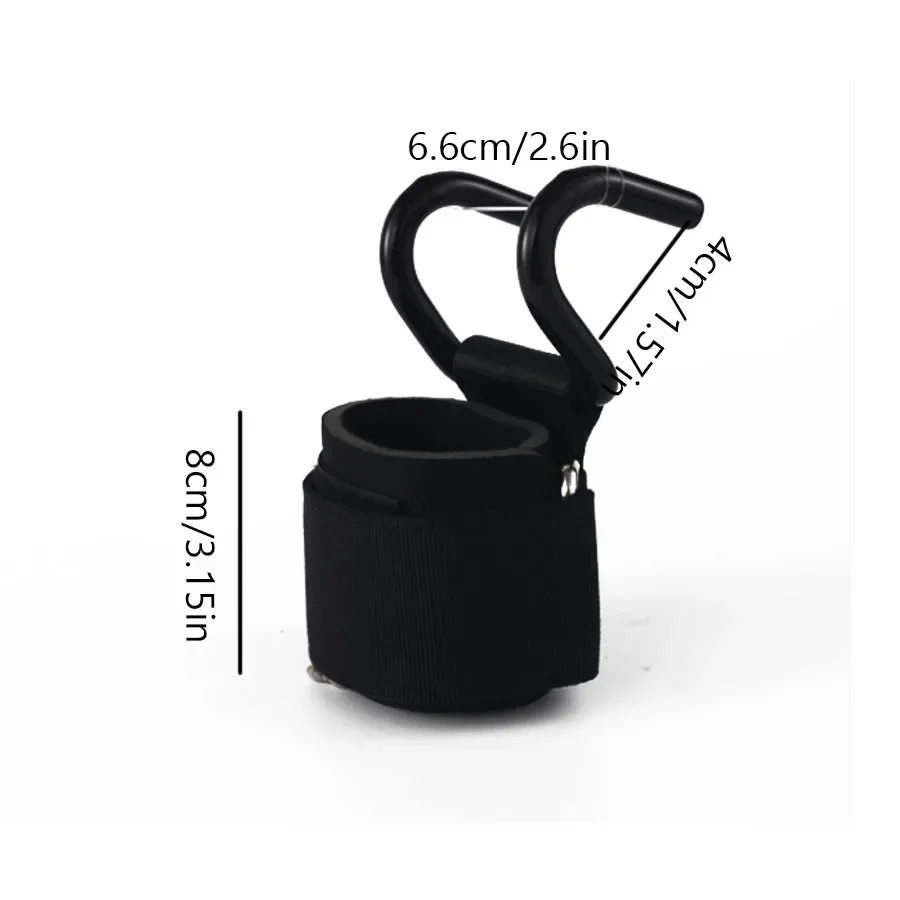 Lifting hook Power hook wrist strap non-slip hard pull hook Pull-up hand strap Grip wrist strap image 3