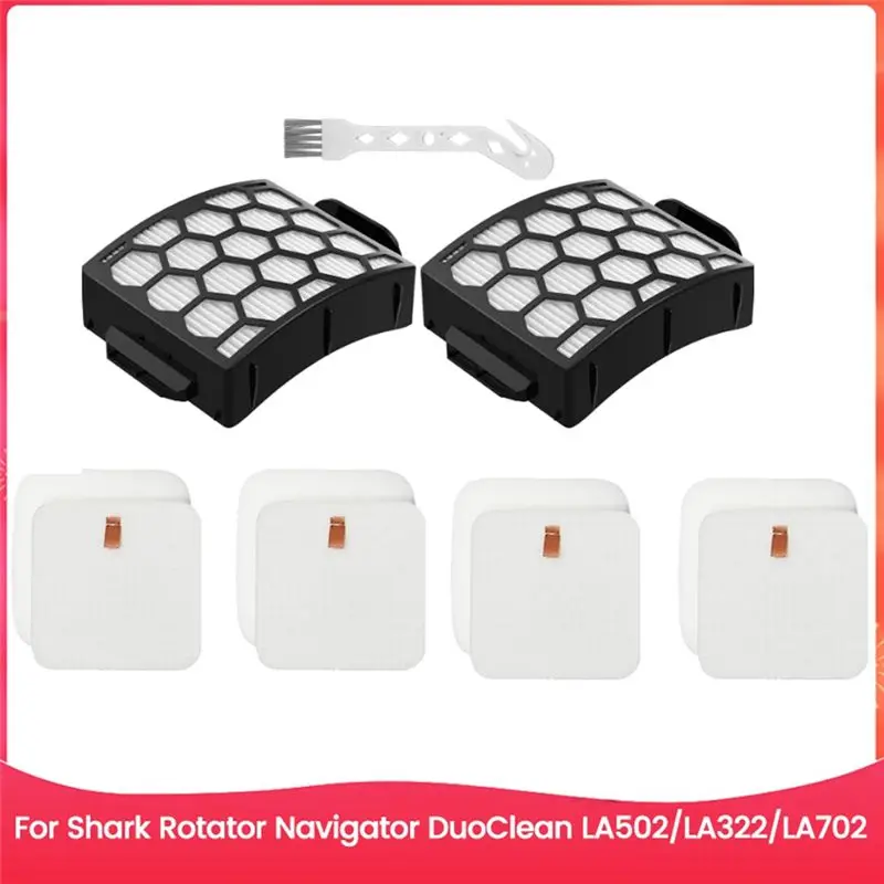 AA94-HEPA Filters Foam& Felt Filters For Shark Rotator Navigator Duoclean LA502, LA322, LA702 Replacement Vacuum Filters