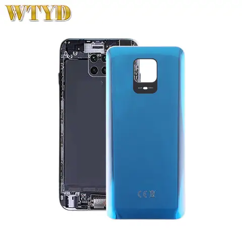 For Xiaomi Redmi Note 9 Pro India Glass Battery Back Cover Phone Replacement Parts