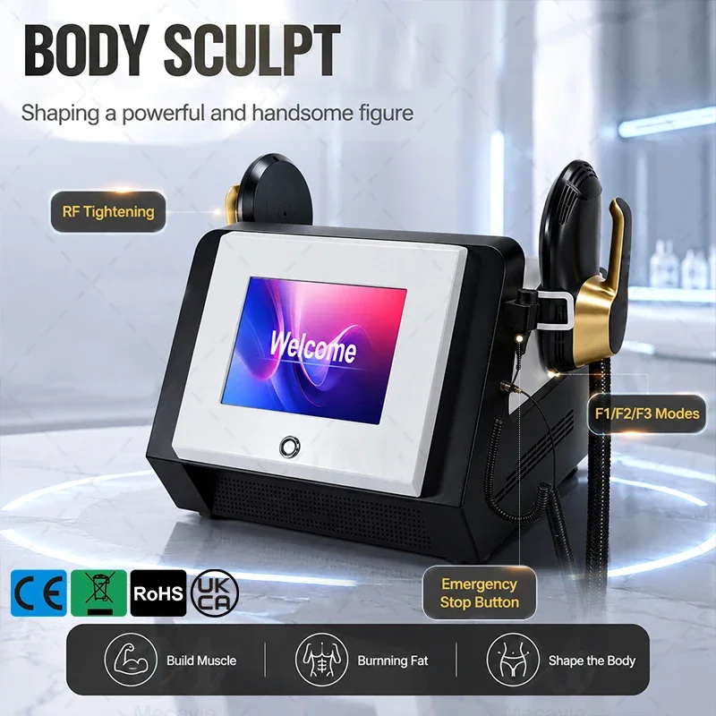 EMS Removal Excess Fat RF HIEMT 6500W Body Shaper Machine Professional Fat Removal Muscle Trainer Portable Slimming Safe Home