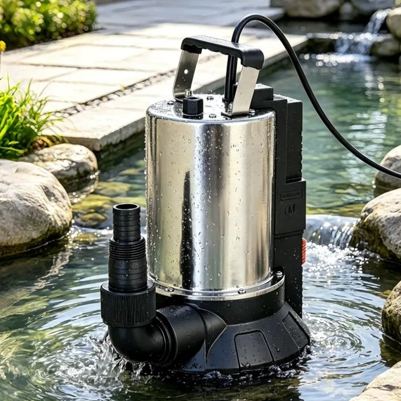 Low Water Level Drain Pump Accumulated Water Low Suction Remote Control Submersible Pump Basement Elevator Pit Automatic