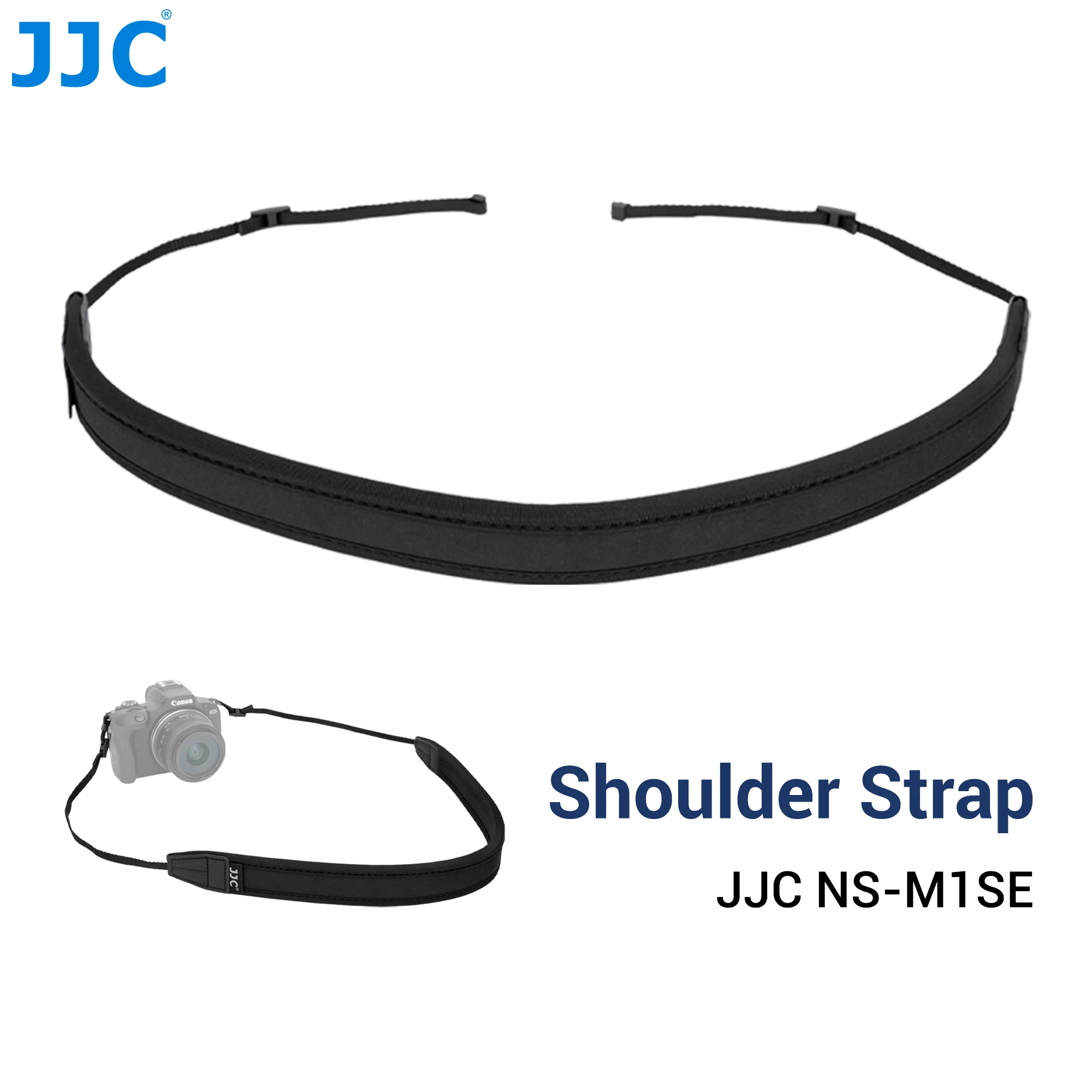 JJC Spiegellose Kamera-Umhängeband, weicher Neopren-Schultergurt für Canon EOS M50 Mark II R100 R50 V Ricoh G900 II G900SE II