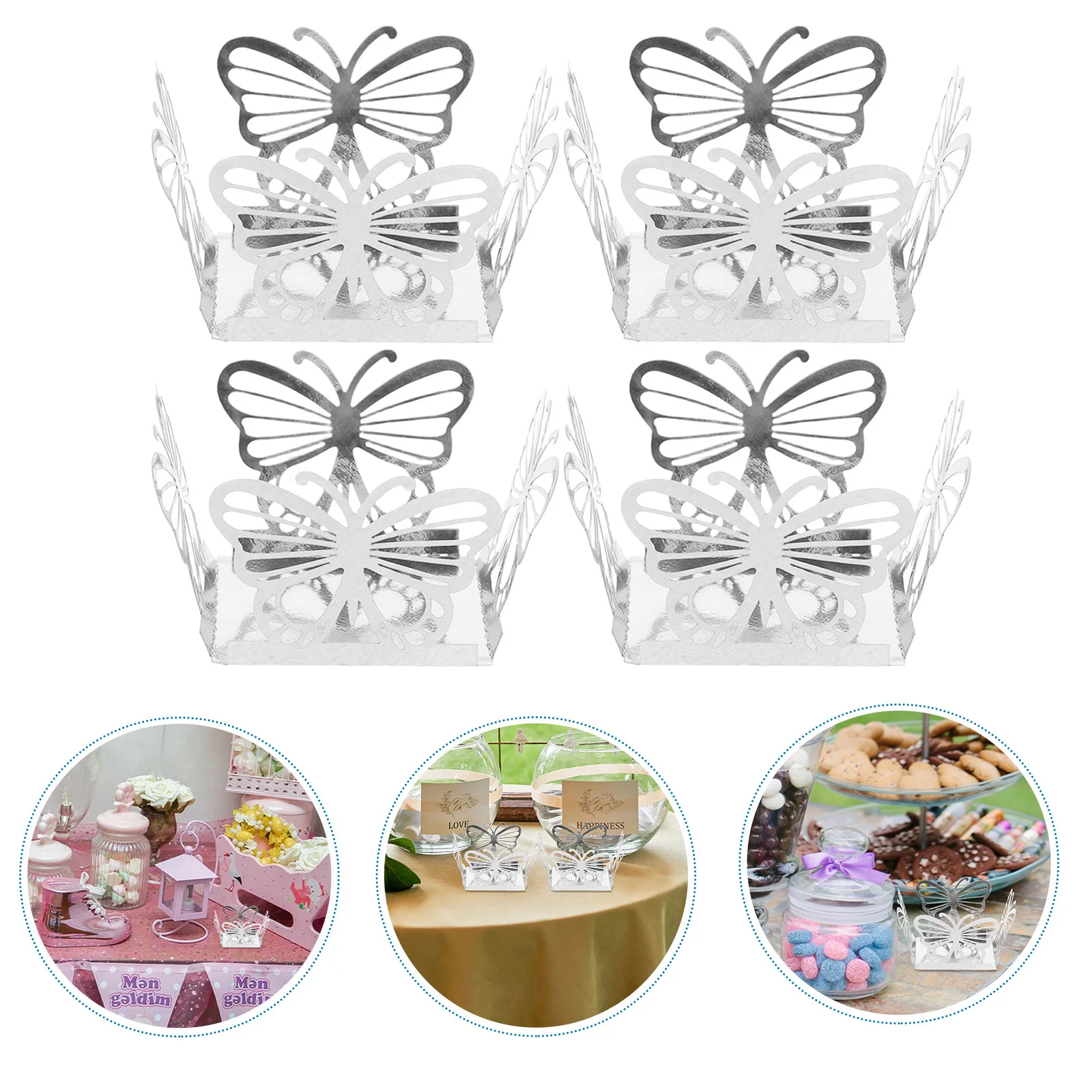 

50Pcs Decorative Candy Box Golden Cardboard Truffle Liners Elegant Design for Chocolates Treats Holiday Celebrations Retail