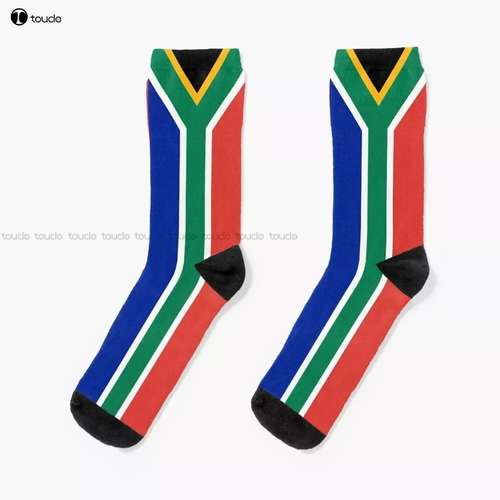 South Africa Flag Socks Personalized Custom Unisex Adult Teen Youth Socks 360° Digital Print Custom Gift Streetwear