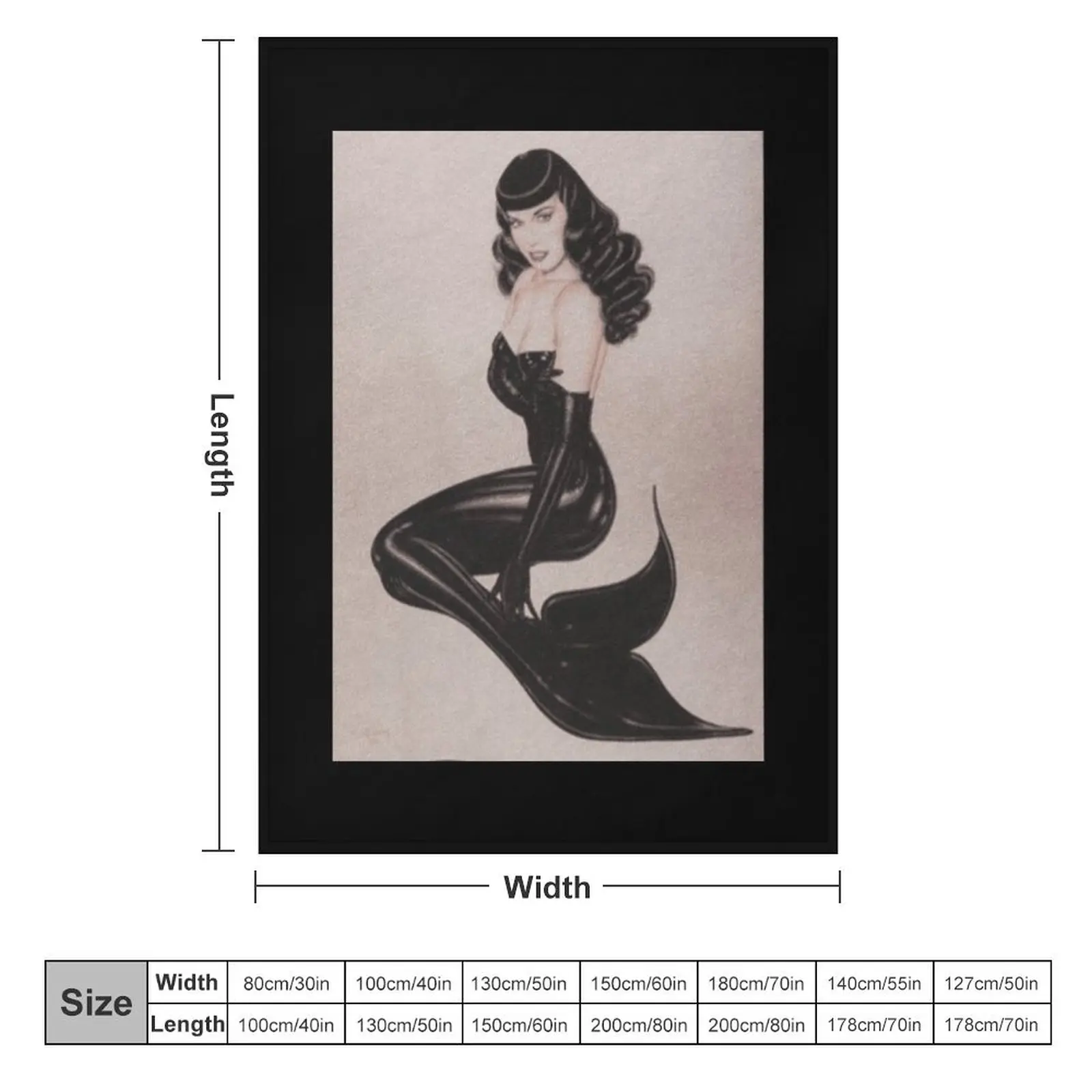 Bettie Page Bettie Page Bettie Page Throw Blanket decorative For Sofa Thin cosplay anime Blankets Sofas Of Decoration Blankets