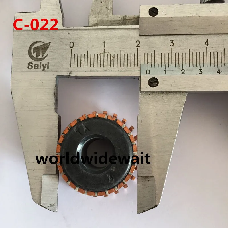 24 Tooth Copper Shell Mounted On Armature Commutator 9mm x 23mm x 13.5mm C-022