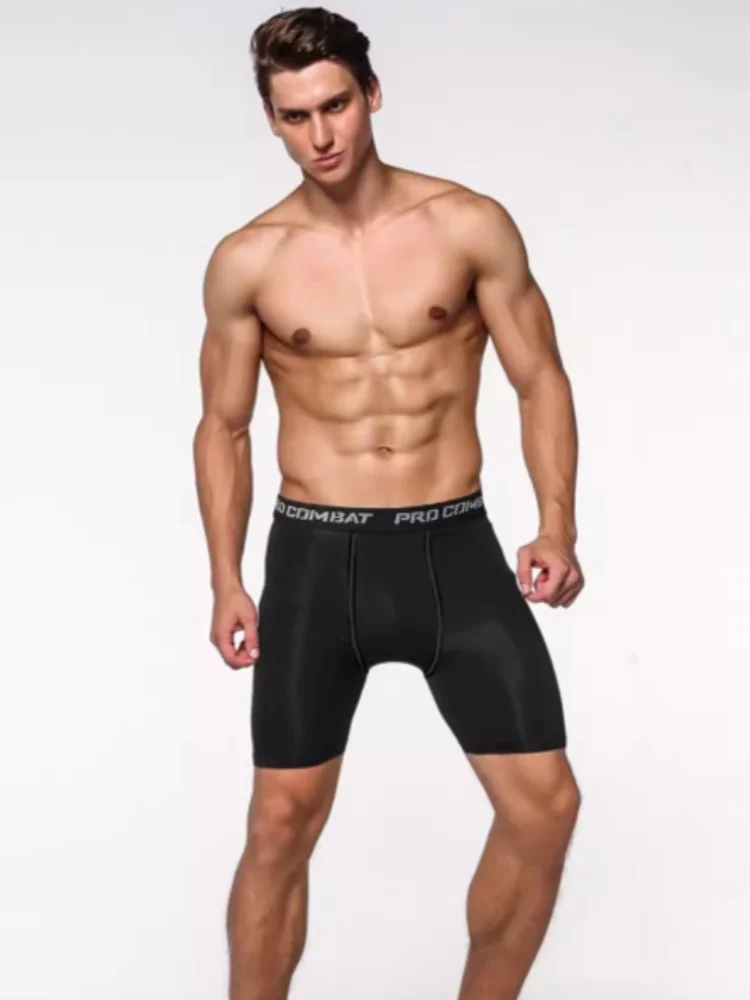 

Basketball leggings for men, sports running, fitness training, five point underwear, high elasticity speed dry tight shorts