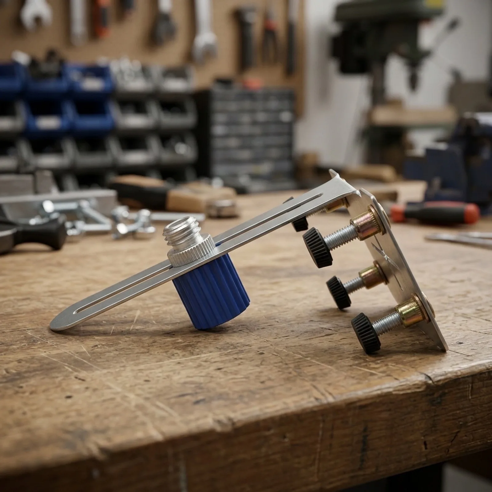 Stainless Steel Level Holder Stand Adjustable for Enhanced Stability in Construction Electrical and Plumbing Applications