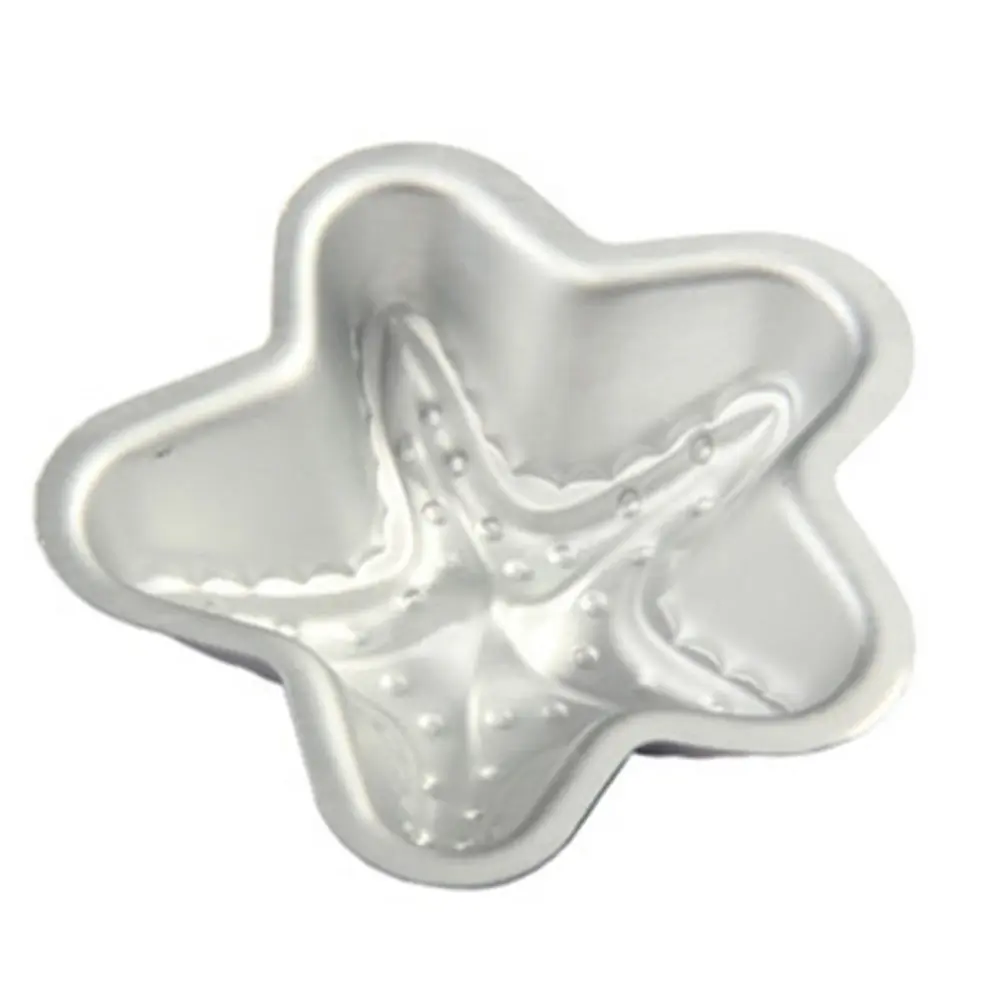 Aluminum Alloy Sea Star Shape Cake Baking Mould Non Oxidizing Oven Freezer Dishwasher Safe Easy Clean Pudding Chocolate Jelly