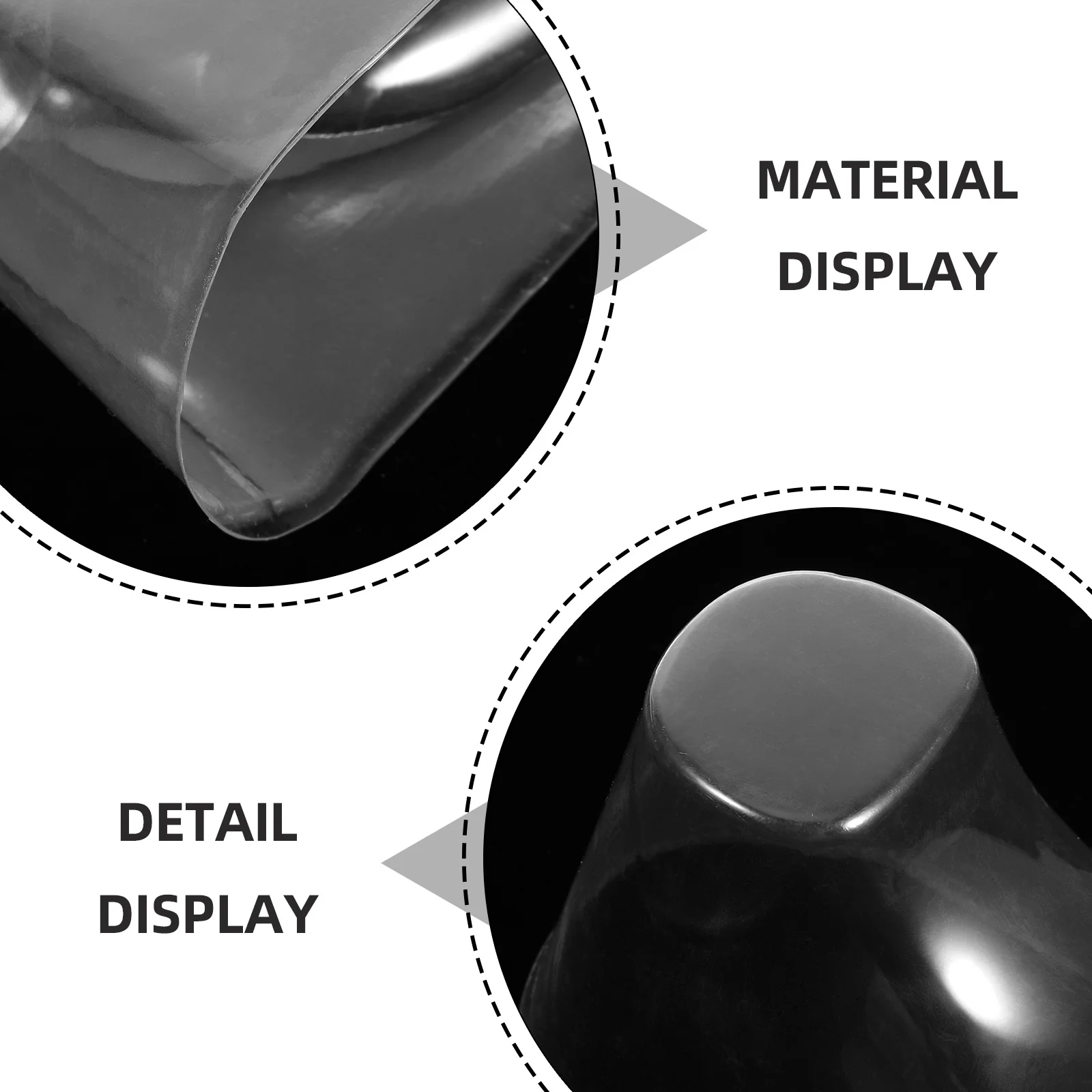 NOLITOY 90pcs Clear Plastic Shoe Display Stands Holders for Booties Socks Models Home Store Showcasing