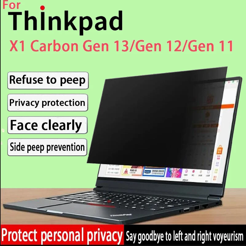 

Для 14-дюймового Lenovo ThinkPad X1 Carbon Gen13 Gen12 Anti-peep пленка X1 Carbon Gen11/10/9, защитный слой пленки для экрана ноутбука