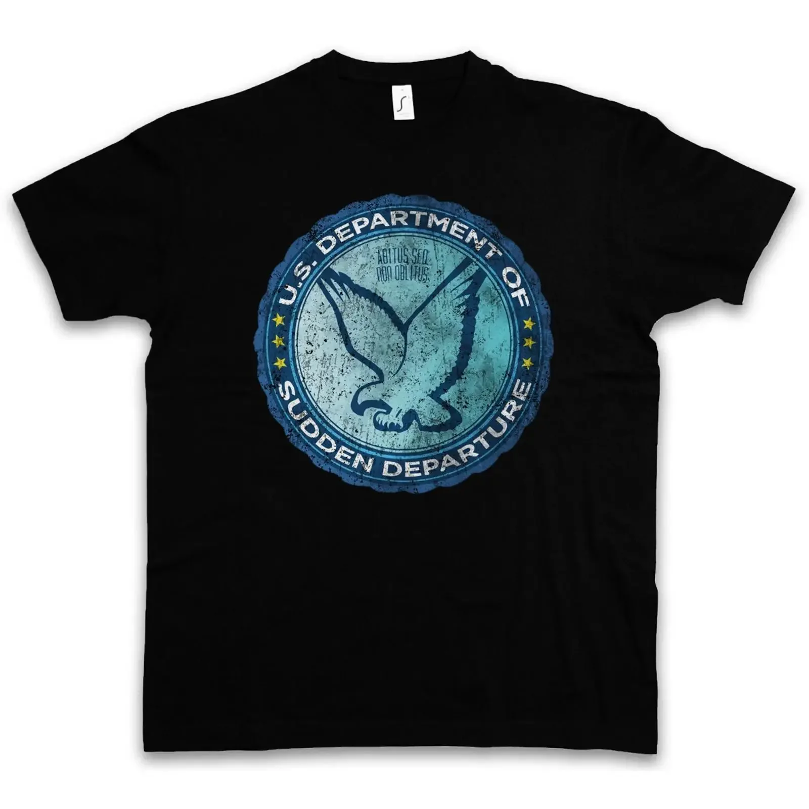 U S DEPARTMENT OF SUDDEN DEPARTURE T SHIRT The Logo Symbol Sign Leftovers vintage Washed Breathable Soft Comfortable Slightly