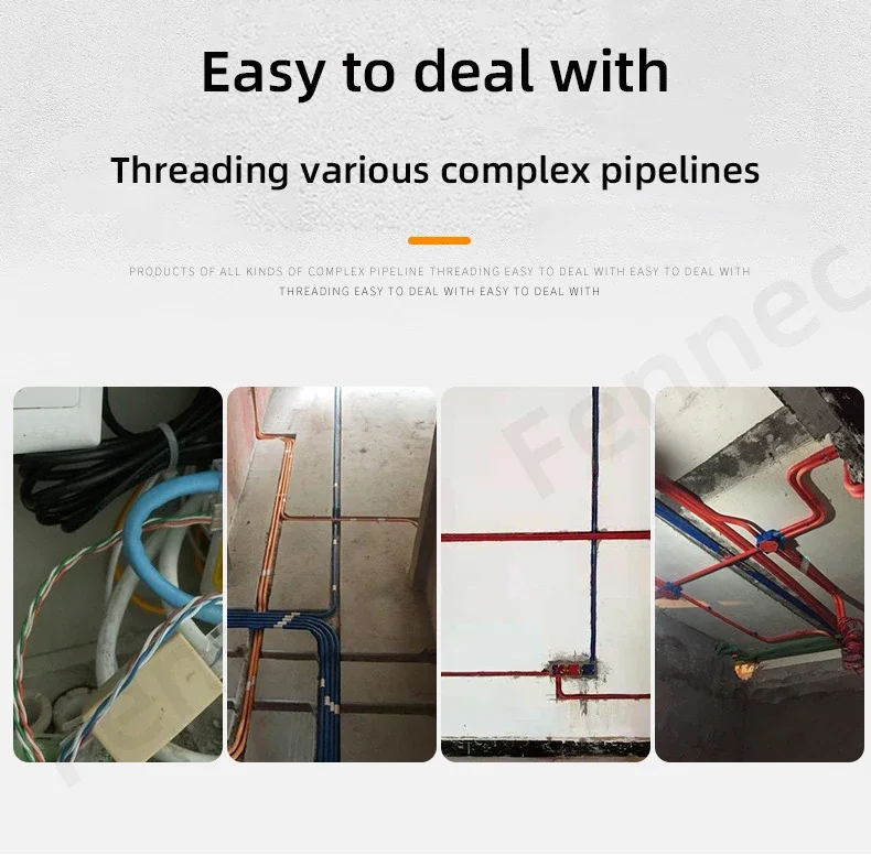 Wire Puller Connector Head Electrician Automatic Thread Guide Special Crimping Mold Cable Elastic Threader Accessories Repair