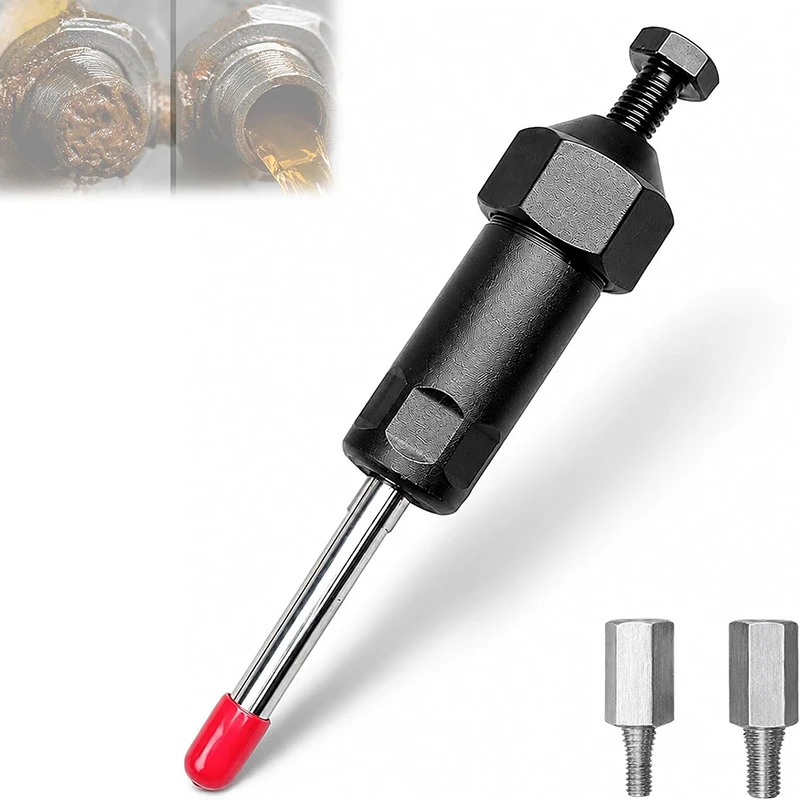 Heavy Duty Grease Fitting Cleaner 600psi Hydraulic Pressure Clogged Grease Zerk Cleaning Tool for Lawn Mowers Tractors
