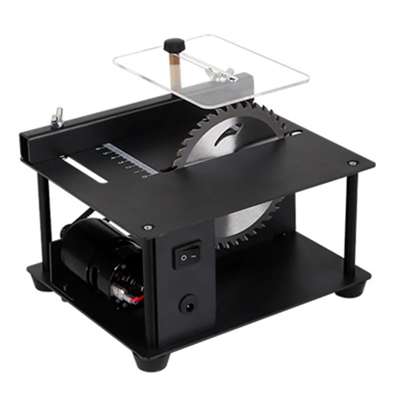 Sierra de mesa de microprecisión, Mini motosierra pequeña para el hogar, Sierra de mesa portátil para carpintería, máquina de corte multifuncional