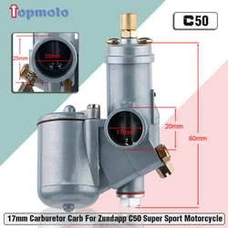 17mm Carburetor Carb for Zundapp C50 Super Sport 1/17/77 17mm Tuning Vergaser Bing motorcycle accessories popualr with Europe