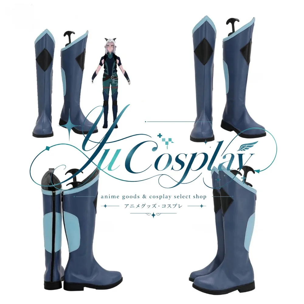 

Rayla Cosplay Shoes Custom Boots for Elf Assassin Fantasy Costume Set