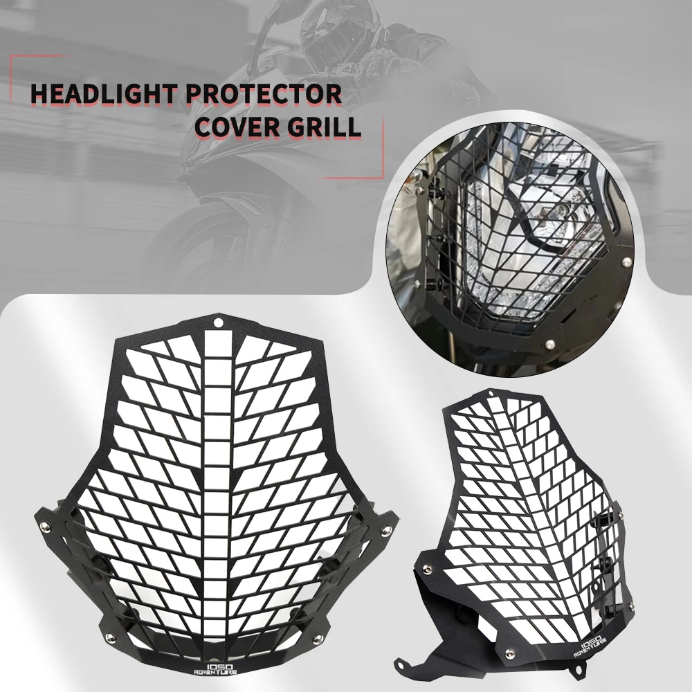 

2023 Motorcycle CNC Headlight Headlamp Grille Shield Guard Cover For KTM 1290 Super Adventure 1050 1090 1190 Adventure Protector