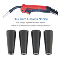 4Pcs Flux Core Gasless Nozzle Self Protection Flux Core Welding Gasless Nozzle Welding Parts 100L MIG Welder Accessories