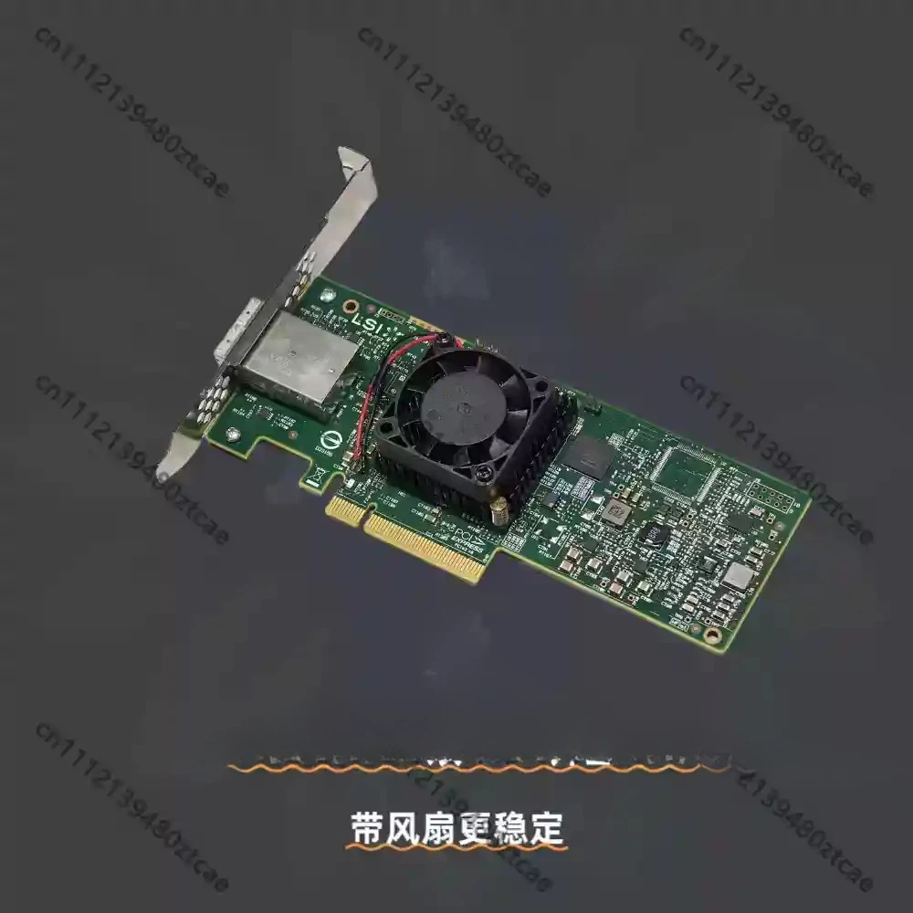 12G External SAS HBA Pass Through Card Dual 8644 Port With Cooling Fan Server Storage Expansion Adapter