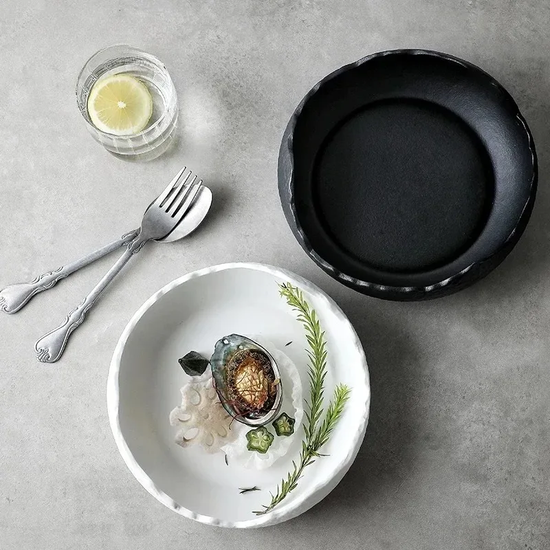 Premium Ceramic Soup Bowls Dessert Yogurt Bowls Creative Cold Dish Bowls for Hotel Molecular Gastronomy