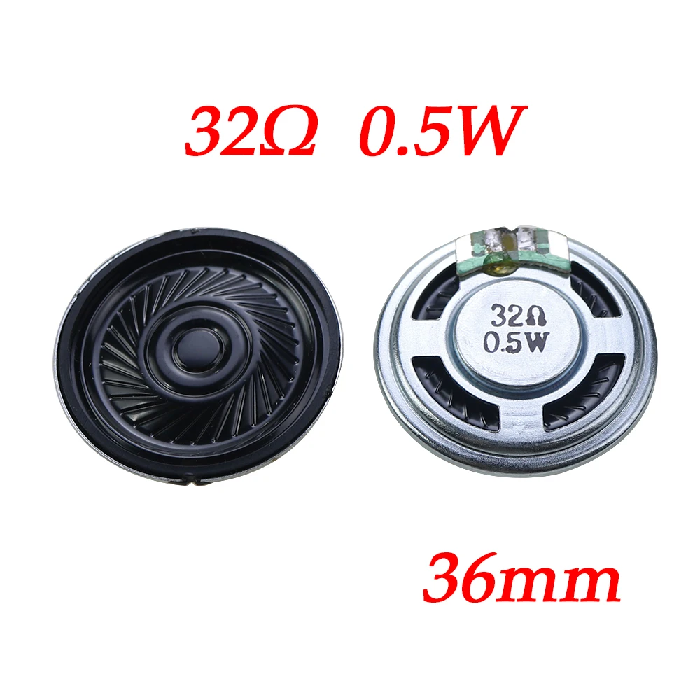 1PCS Ultra Thin Mini Speaker 32Ohm 0.5 Watt 0.5W 32R Speaker Diameter 28MM 36MM 40MM  2.8CM 3.6CM 4CM  Suona Buzzer