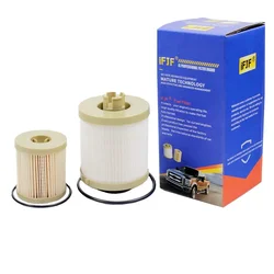 FD4616 Fuel Filter for Ford 6.0L V8 2003-2007 F250 F350 F450 F550 Super Duty Lower Lifter Pump Filter and Upper Fuel Bowl Filter