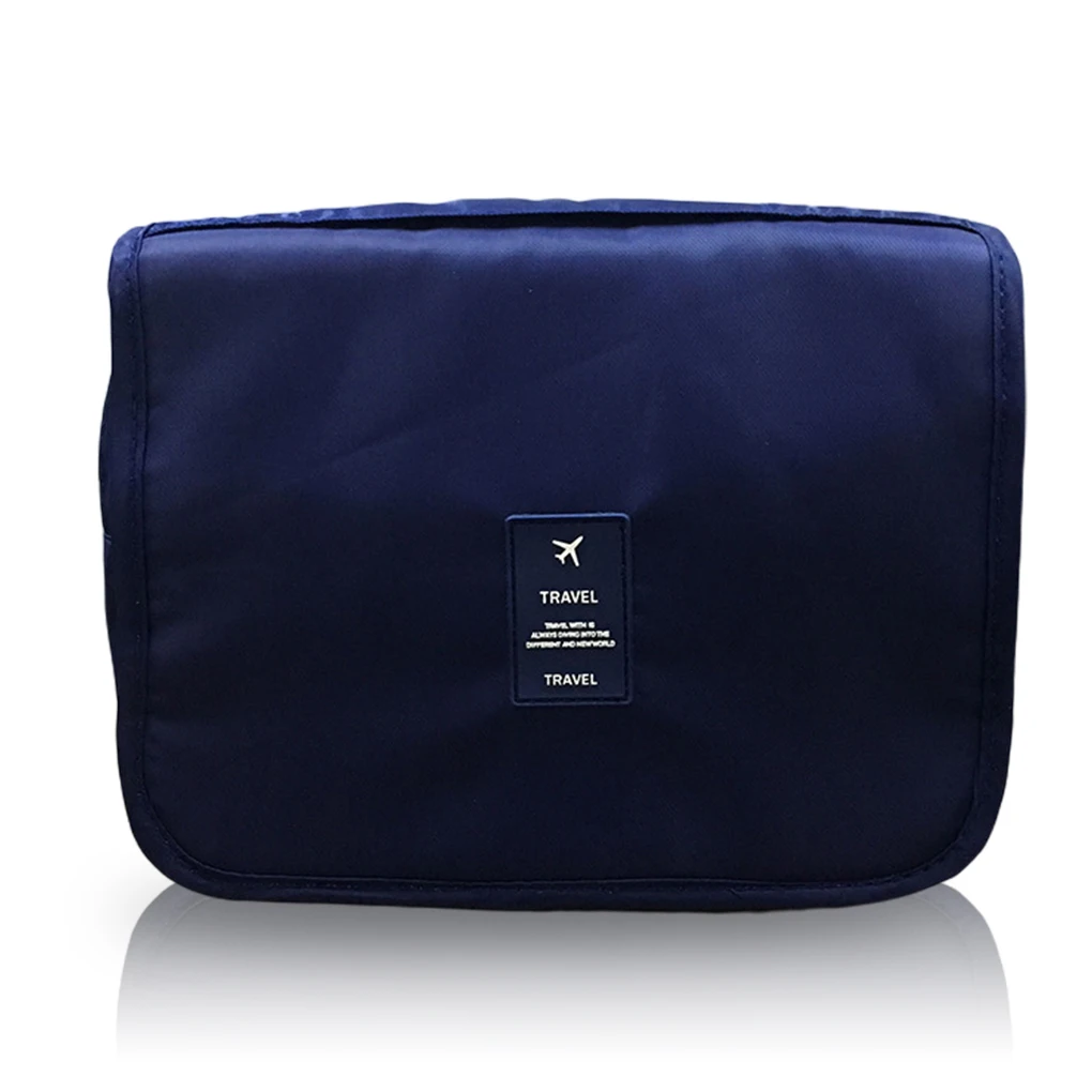 Hanging Toiletry Bag Cosmetic Organizer Storage Bags Household Dark Blue