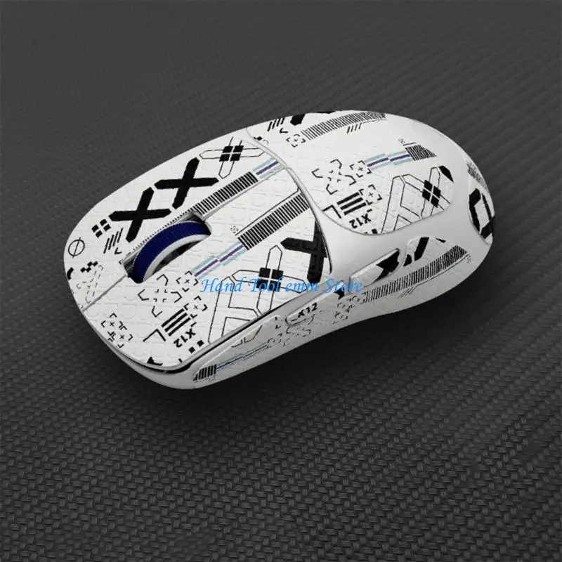H37F Precise Cut Mouse Grip Enhancer Pre Cut With Adhesive for Ninjusto V2 Mouse Sticker Sweat Absorbent