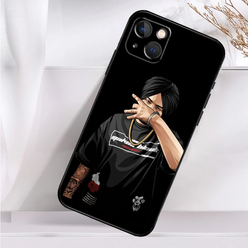 Indian Rapper Sidhu Moose Wala Phone Case For iPhone 16 15 14 13 12 11 Pro Max Mini X XR XS Max 7 8 Plus Back Cover