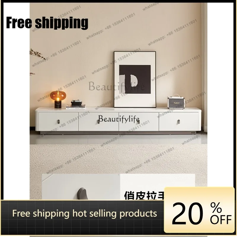 JJ Modern simple floor-to-ceiling TV cabinet, living room home coffee table TV cabinet combination