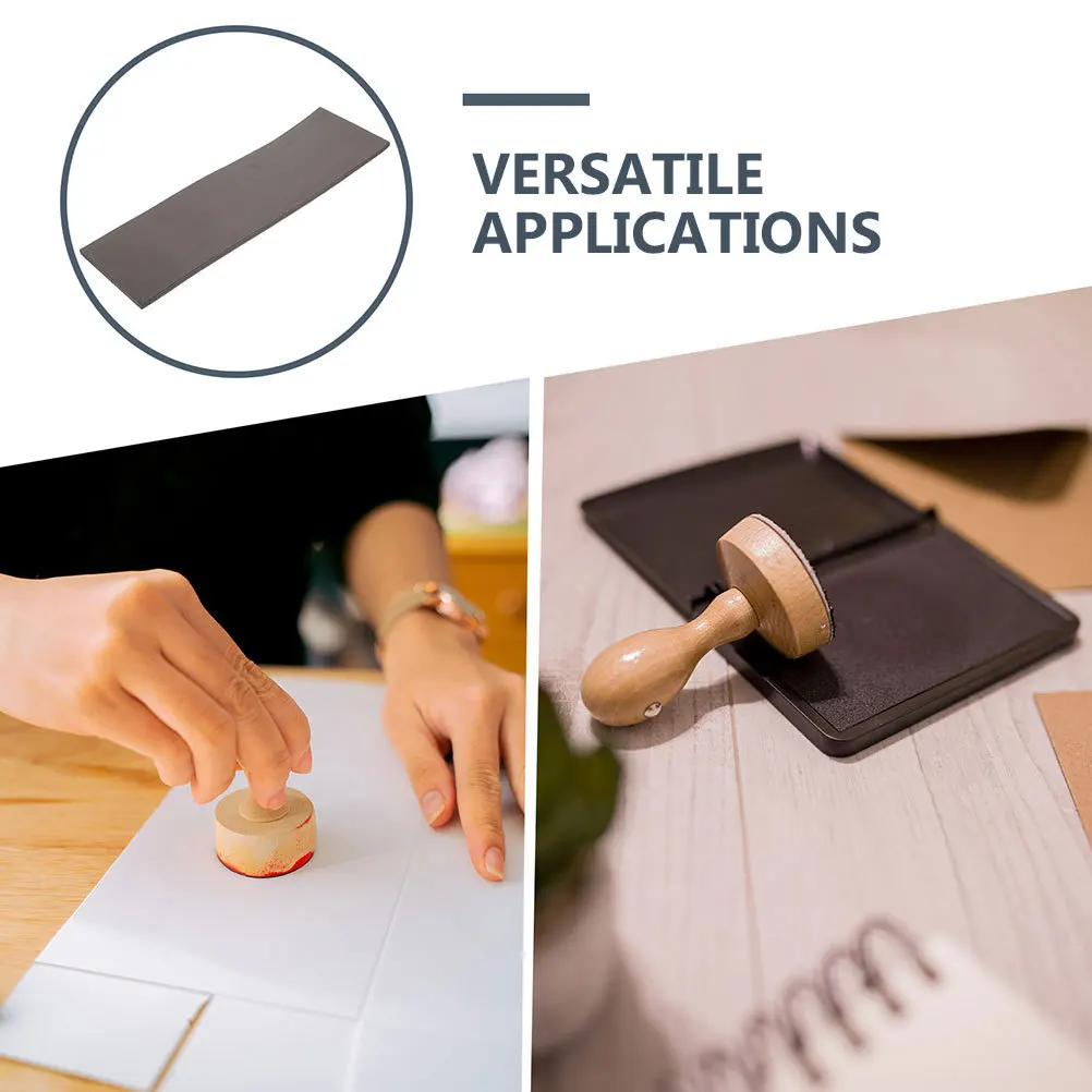 Foglio di timbro in gomma sensibile alla luce Tampone d'inchiostro rettangolare durevole per progetti fai-da-te Creazione di timbri a inchiostro per timbri in tessuto con impronte digitali