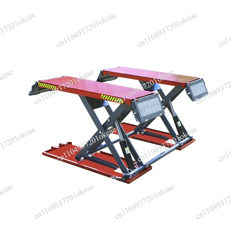 Portable mid-height car scissor lift platform, car lift