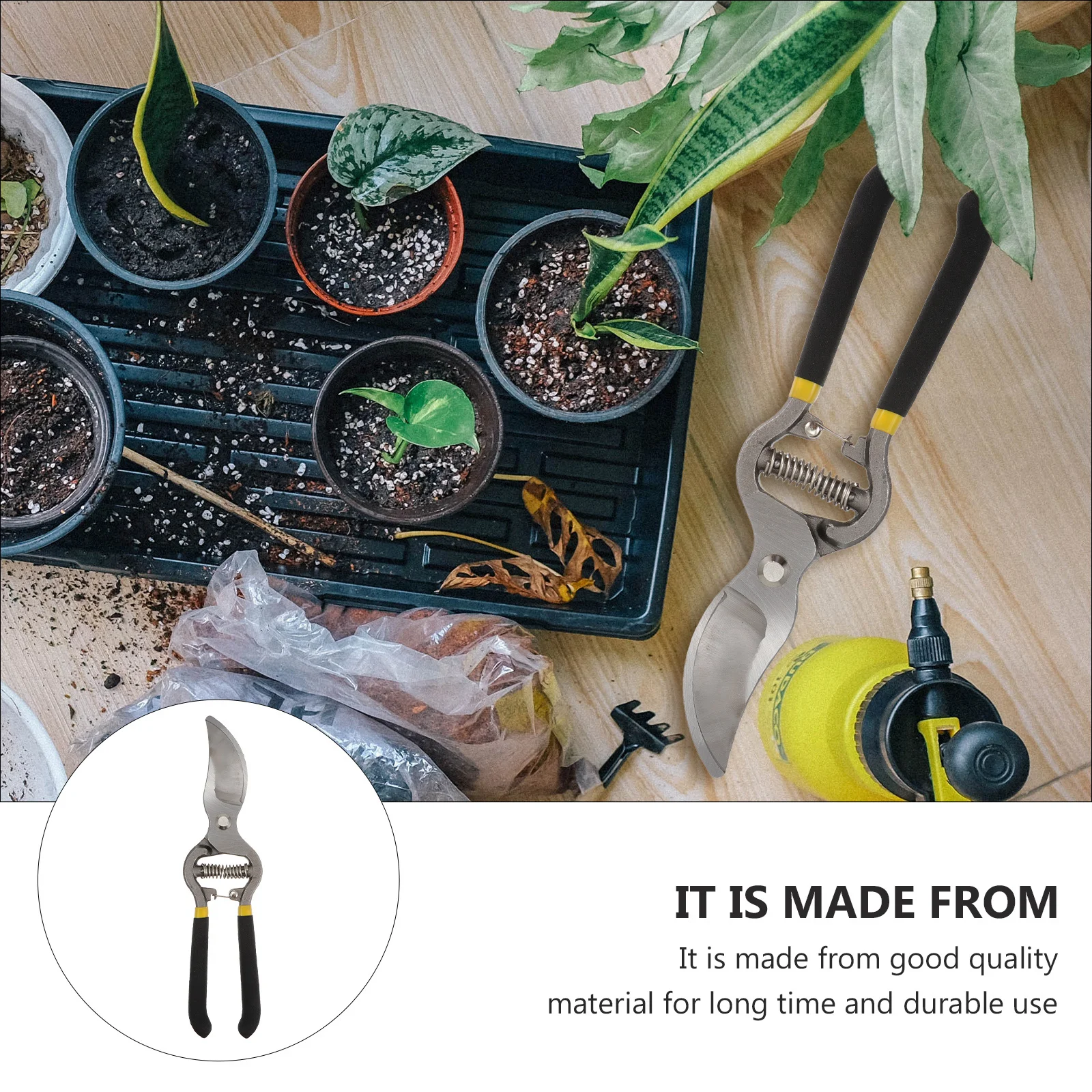 

Heavy Duty Pruning Shears Garden Branch Cutter High Efficiency Twigs Scissors Fast Cutting Gardening Pruning Scissors Portable