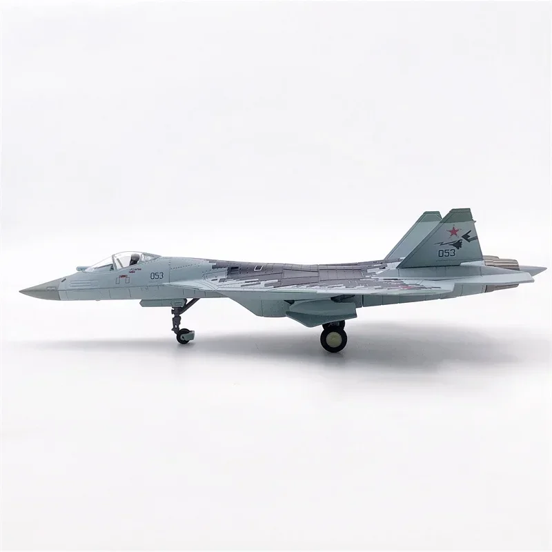 New Diecast Metal Alloy 1/100 Scale Russian Su 57 SU57 Fighter Airplane Aircraft Model Su-57 Plane Model Toy for Collection