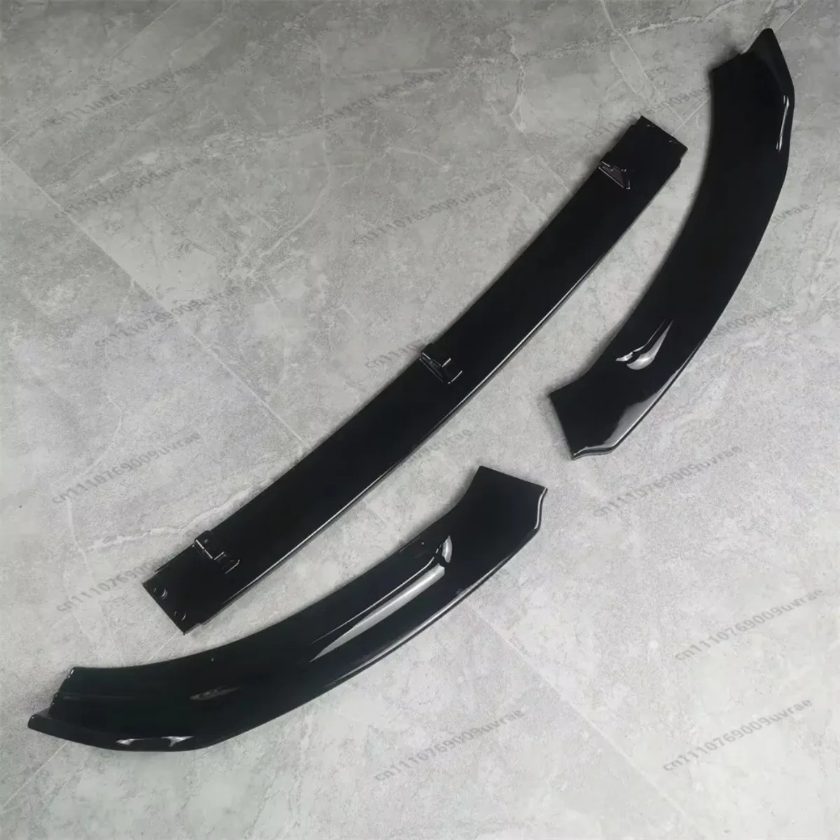 Frontspoilerlippe für Ford Fiesta MK7 ST ST Line 2013-2016 Glanzschwarz Spoiler Splitter Diffusor Abdeckung Schutz ABS Bodykits Tuning – Detail 5